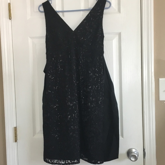 Express Dresses & Skirts - Express Black Lacy Dress Silk Belt Size 4 NWT New